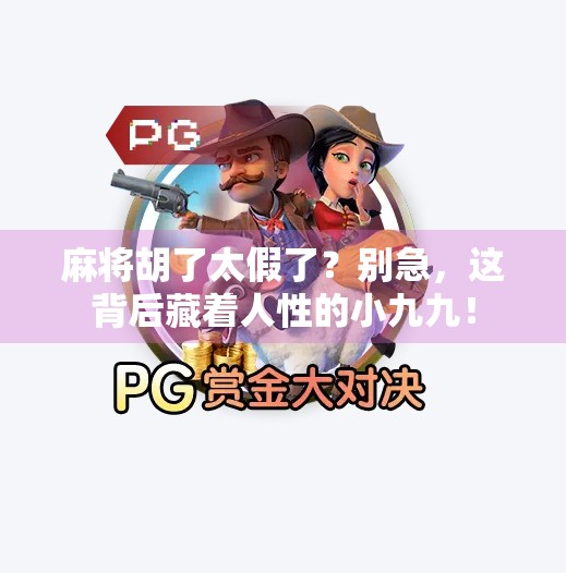 麻将胡了太假了？别急，这背后藏着人性的小九九！