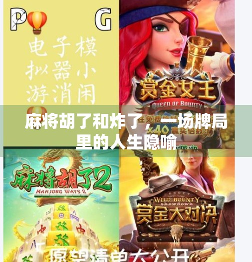 麻将胡了和炸了,一场牌局里的人生隐喻 麻将胡了和炸了,一场牌局里的人生隐喻