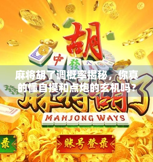 麻将胡了调概率揭秘，你真的懂自摸和点炮的玄机吗？