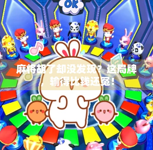 麻将胡了却没发现?这局牌,输得比钱还冤! 麻将胡了却没发现?这局牌,输得比钱还冤!