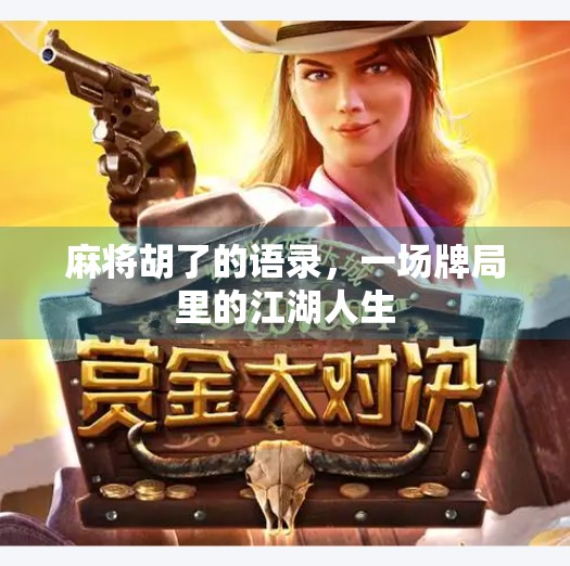 麻将胡了的语录,一场牌局里的江湖人生 麻将胡了的语录,一场牌局里的江湖人生