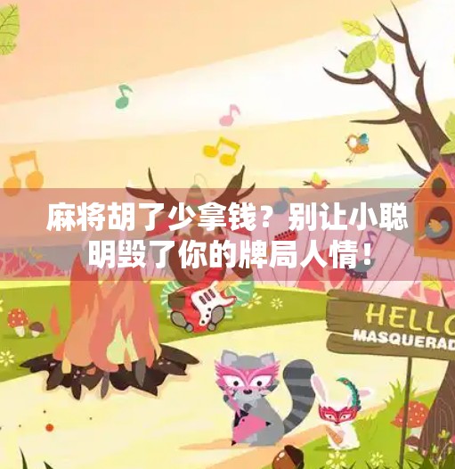 麻将胡了少拿钱?别让小聪明毁了你的牌局人情! 麻将胡了少拿钱?别让小聪明毁了你的牌局人情!