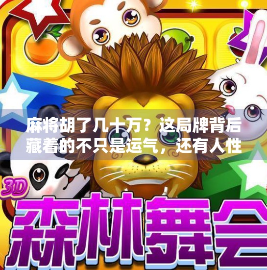 麻将胡了几十万？这局牌背后藏着的不只是运气，还有人性！