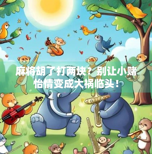 麻将胡了打两块？别让小赌怡情变成大祸临头！