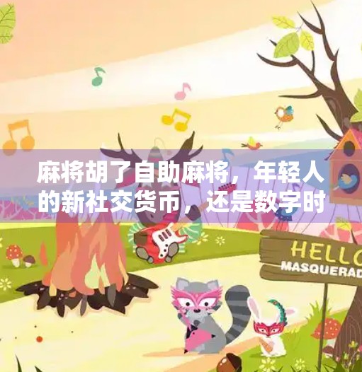 麻将胡了自助麻将，年轻人的新社交货币，还是数字时代的电子鸦片？