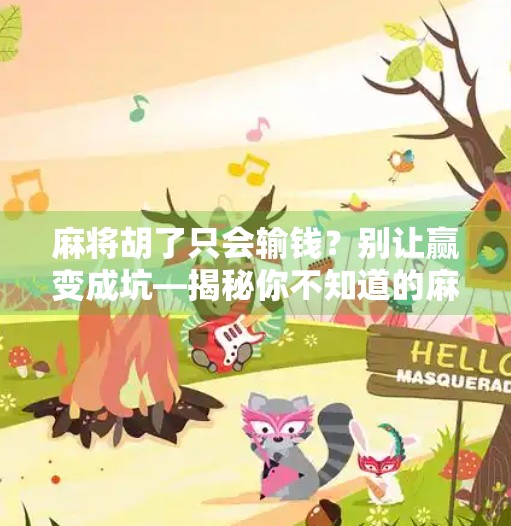 麻将胡了只会输钱?别让赢变成坑—揭秘你不知道的麻将陷阱 麻将胡了只会输钱?别让赢变成坑—揭秘你不知道的麻将陷阱