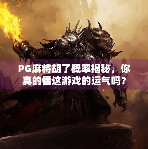 PG麻将胡了概率揭秘,你真的懂这游戏的运气吗? PG麻将胡了概率揭秘,你真的懂这游戏的运气吗?