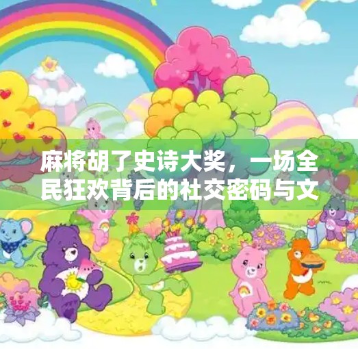 麻将胡了史诗大奖,一场全民狂欢背后的社交密码与文化觉醒 麻将胡了史诗大奖,一场全民狂欢背后的社交密码与文化觉醒