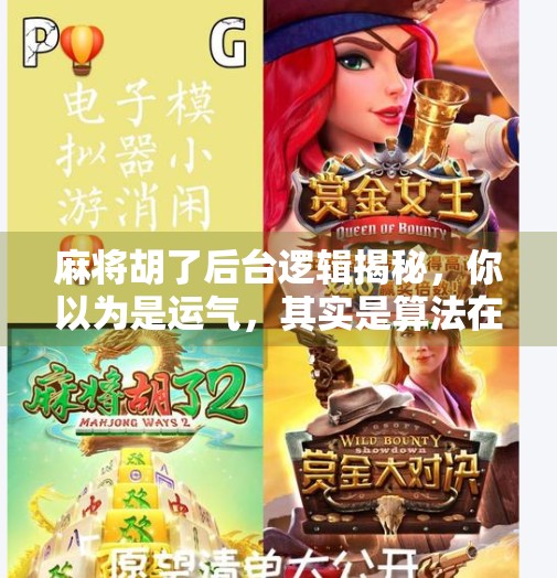 麻将胡了后台逻辑揭秘，你以为是运气，其实是算法在操控！