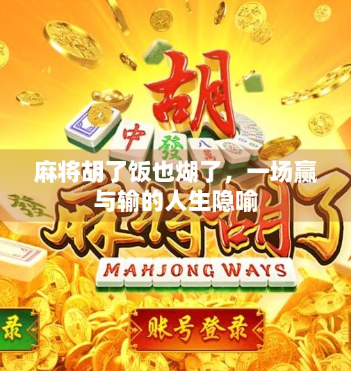 麻将胡了饭也煳了，一场赢与输的人生隐喻