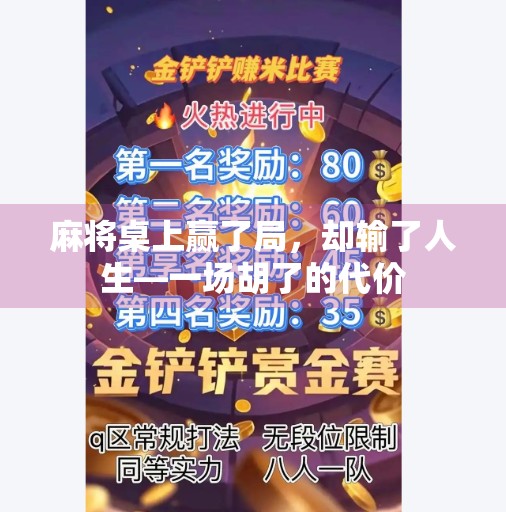 麻将桌上赢了局，却输了人生—一场胡了的代价