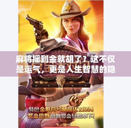 麻将摇到金就胡了？这不仅是运气，更是人生智慧的隐喻！