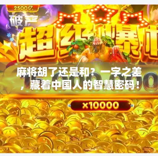 麻将胡了还是和？一字之差，藏着中国人的智慧密码！