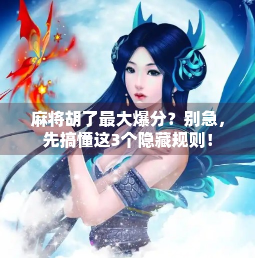 麻将胡了最大爆分？别急，先搞懂这3个隐藏规则！