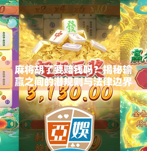 麻将胡了要赔钱吗？揭秘输赢之间的潜规则与法律边界！