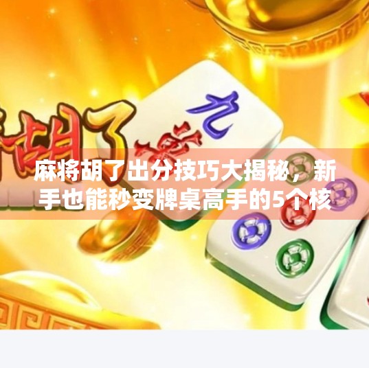 麻将胡了出分技巧大揭秘，新手也能秒变牌桌高手的5个核心策略！