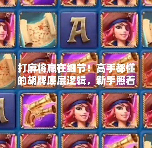 打麻将赢在细节！高手都懂的胡牌底层逻辑，新手照着做也能逆袭！