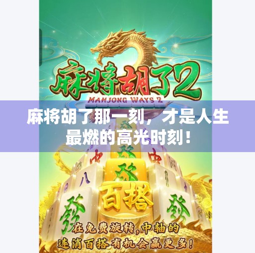 麻将胡了那一刻,才是人生最燃的高光时刻!