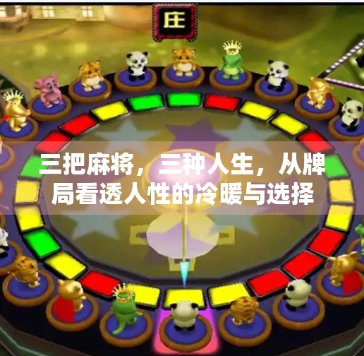 三把麻将，三种人生，从牌局看透人性的冷暖与选择