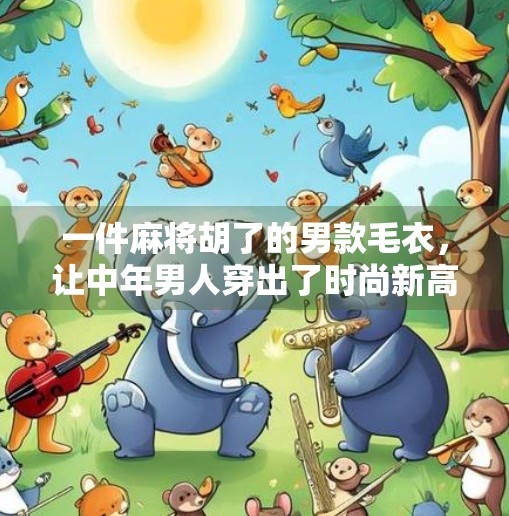 一件麻将胡了的男款毛衣,让中年男人穿出了时尚新高度!