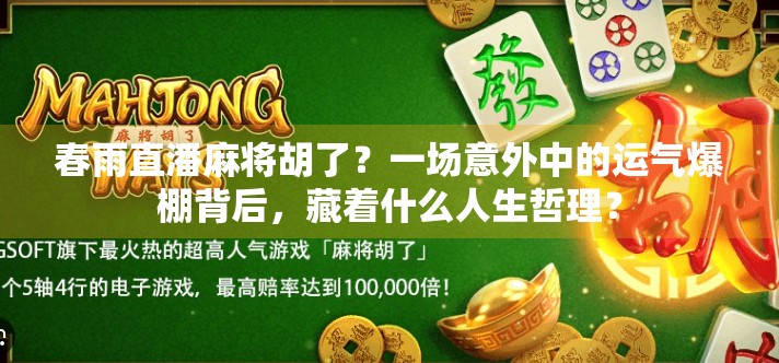 春雨直潘麻将胡了？一场意外中的运气爆棚背后，藏着什么人生哲理？