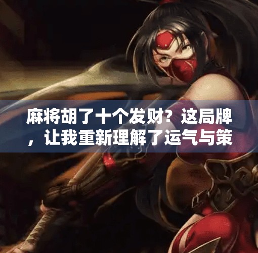 麻将胡了十个发财?这局牌,让我重新理解了运气与策略的边界!