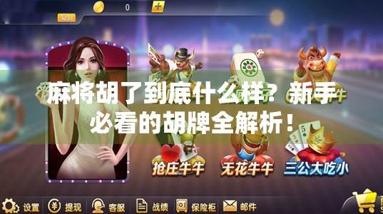 麻将胡了到底什么样？新手必看的胡牌全解析！