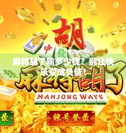 麻将胡了输多少钱？别让快乐变成负债！