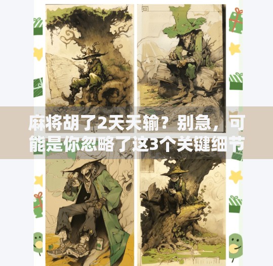 麻将胡了2天天输?别急,可能是你忽略了这3个关键细节!