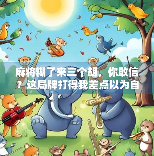 麻将糊了来三个胡,你敢信?这局牌打得我差点以为自己进了幸运星直播间!