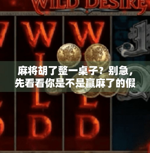 麻将胡了整一桌子?别急,先看看你是不是赢麻了的假象!