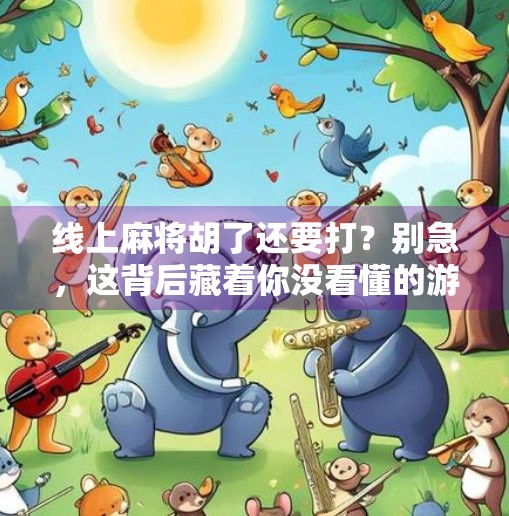 线上麻将胡了还要打?别急,这背后藏着你没看懂的游戏逻辑!