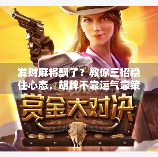 发财麻将飘了？教你三招稳住心态，胡牌不靠运气靠策略！