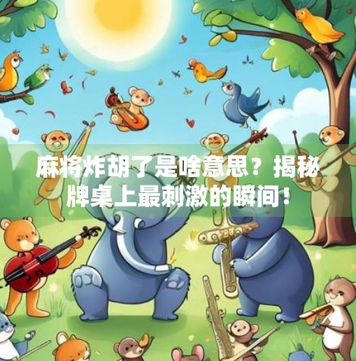 麻将炸胡了是啥意思?揭秘牌桌上最刺激的瞬间!