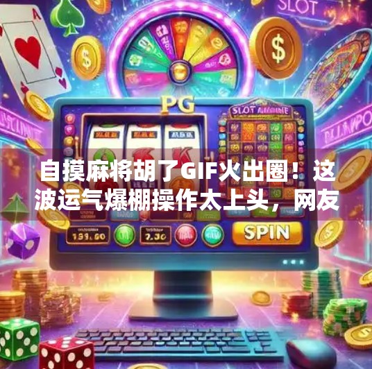 自摸麻将胡了GIF火出圈!这波运气爆棚操作太上头,网友,我也想试试!