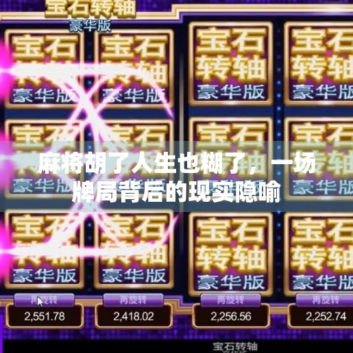 麻将胡了人生也糊了,一场牌局背后的现实隐喻