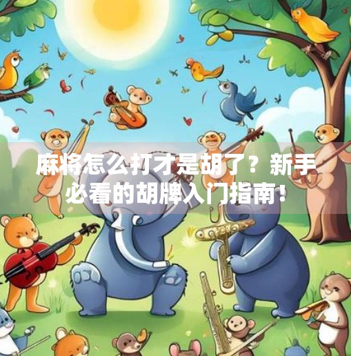 麻将怎么打才是胡了?新手必看的胡牌入门指南!