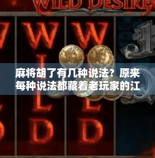 麻将胡了有几种说法?原来每种说法都藏着老玩家的江湖规矩!